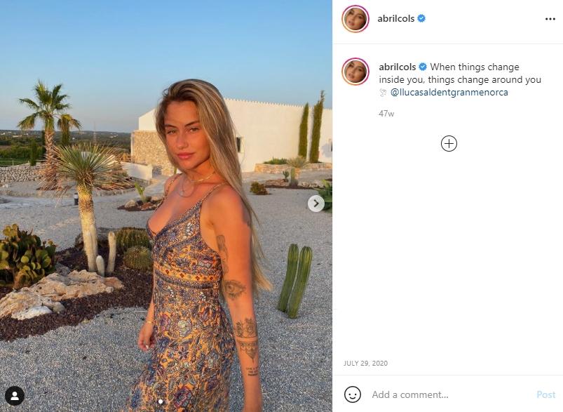 Abril Cols, influencer cantik yang digosipkan dengan Neymar. (Instagram/abrilcols)