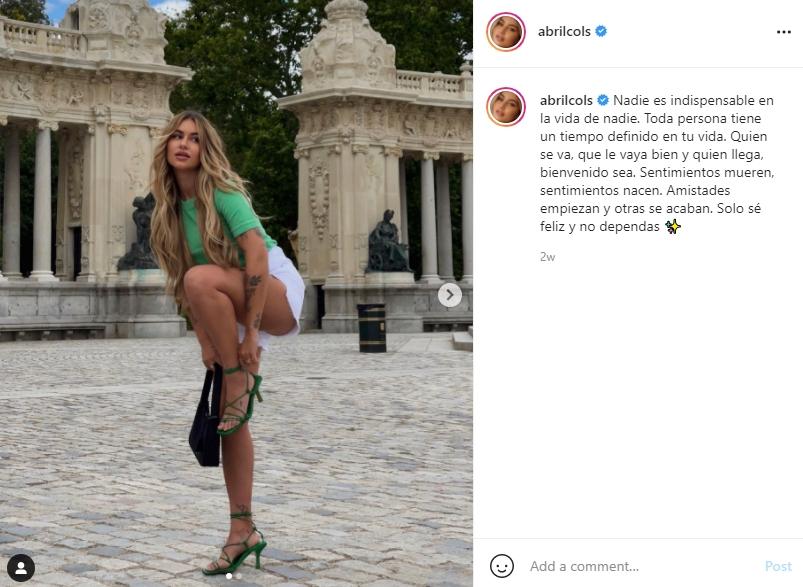 Abril Cols, influencer cantik yang digosipkan dengan Neymar. (Instagram/abrilcols)