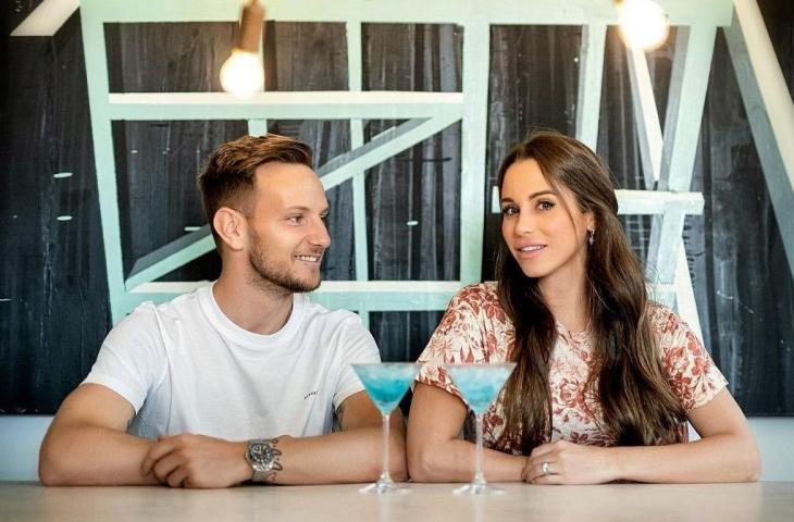 Ivan Rakitic dan sang istri, Raquel. (Dok. Instagram/Rakitic)