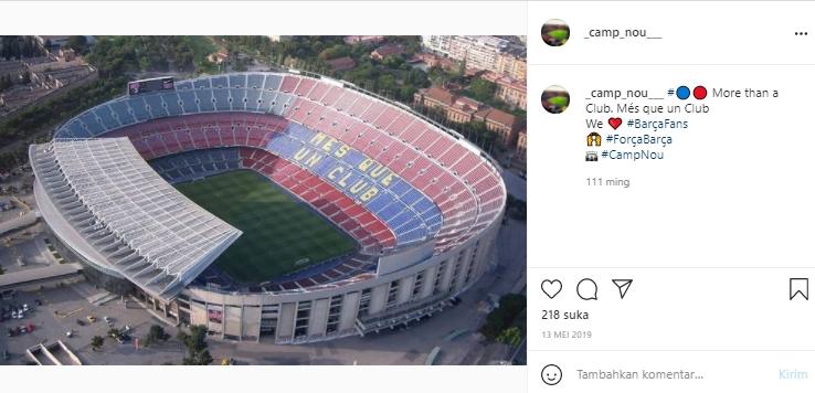 Stadion Camp Nou. (Instagram/@_camp_nou___)