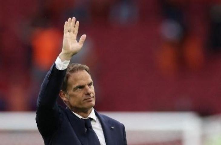 Pelatih Timnas Belanda, Frank de Boer, di Euro 2020. (Kenzo Tribouillard/AFP)