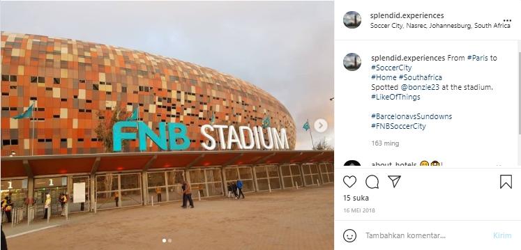 FNB Soccer City, Afrika Selatan. (Instagram/@splendid.experiences)