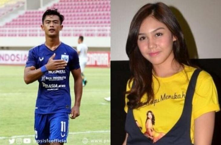 Kolase Pratama Arhan dan Vanesha Priscillia. (Dok. PSIS & Suara.com)