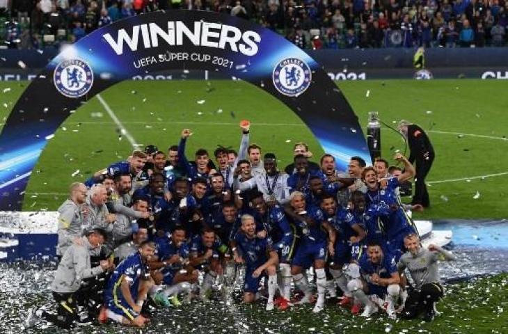 Chelsea juara Piala Super Eropa. (PAUL ELLIS / AFP)