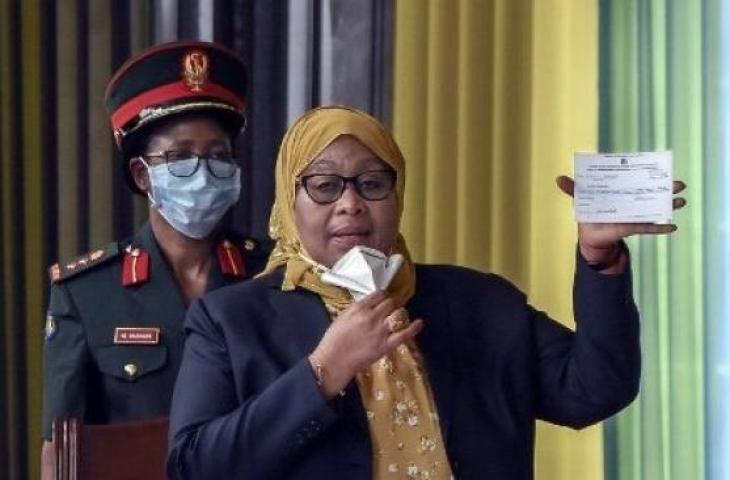 Presiden Tanzania Samia Suluhu Hassan [AFP]