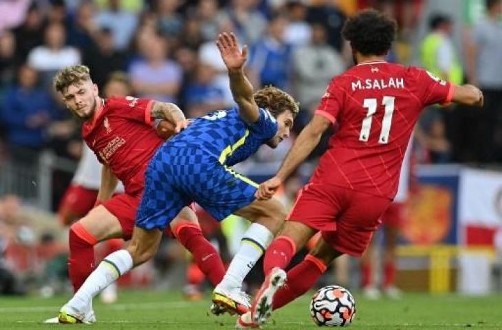 Liverpool ditahan imbang Chelsea 1-1 di pekan ketiga Liga Inggris. (PAUL ELLIS / AFP)