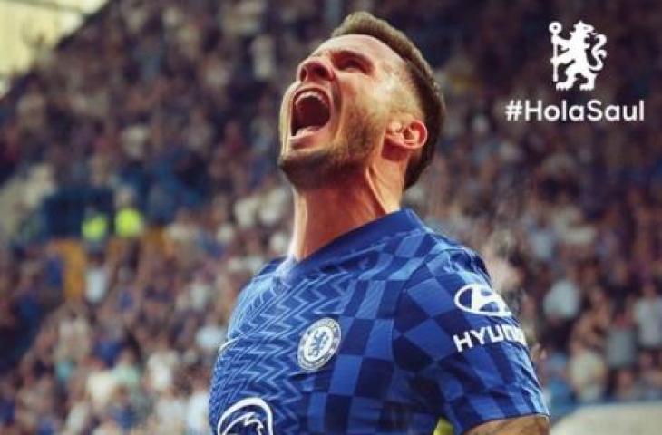 Saul Niguez bergabung dengan Chelsea. (Twitter/@Chelsea FC)