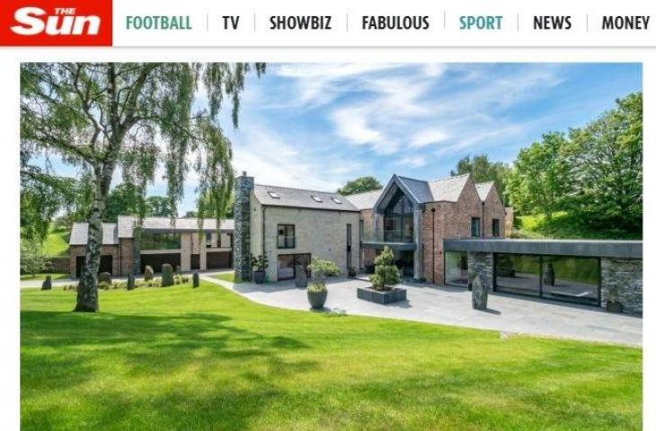 Rumah baru Cristiano Ronaldo di Manchester. (The Sun)