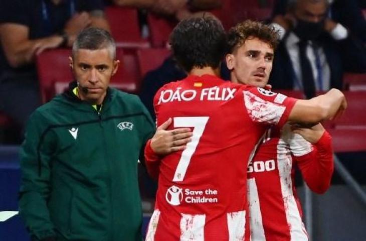 Joao Felix dan Antoine Griezmann. (GABRIEL BOUYS / AFP)