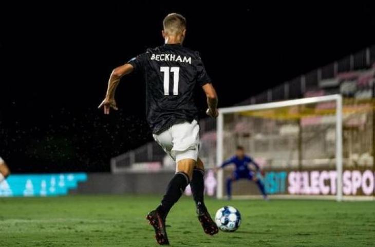 Romeo Beckham debut bersama Inter Miami. (Instagram/@romeobeckham)