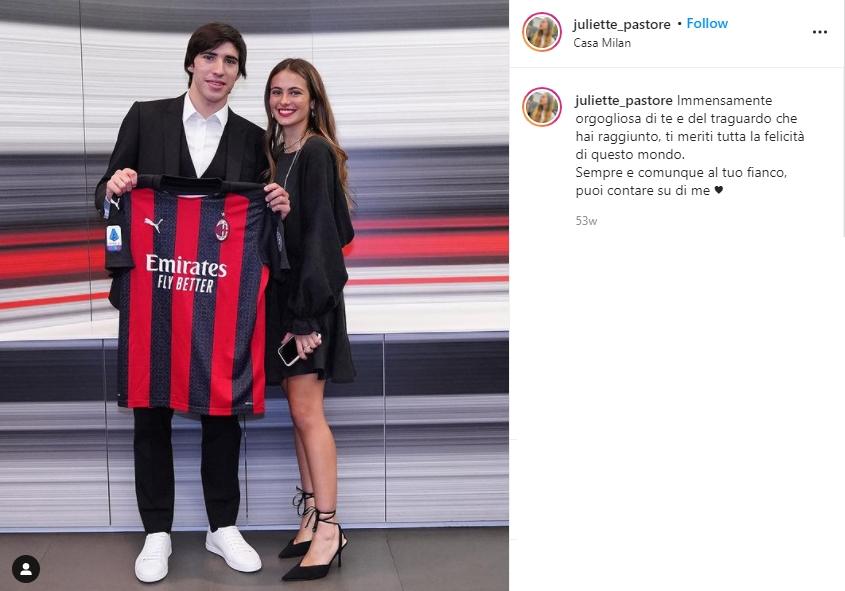 Kekasih Sandro Tonali, Giulia Pastore. (Instagram/juliette_pastore)