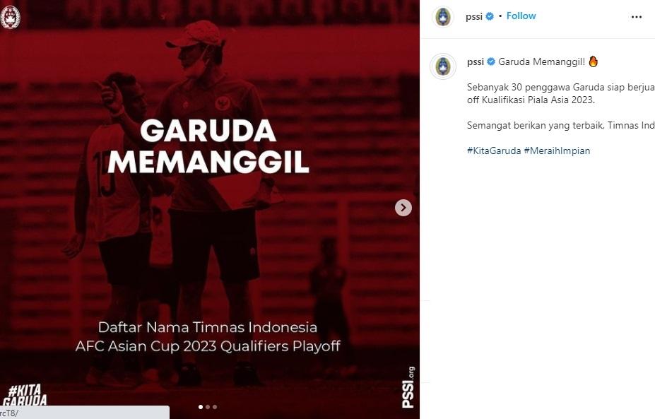 Netizen heran Ilija Spasojevic tak dipanggil Timnas Indonesia. (Instagram/pssi)