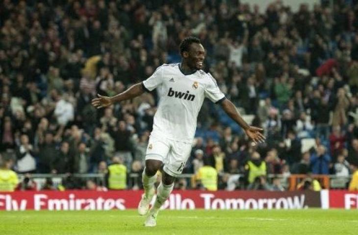 Michael Essien saat berkostum Real Madrid. (DANI POZO / AFP)