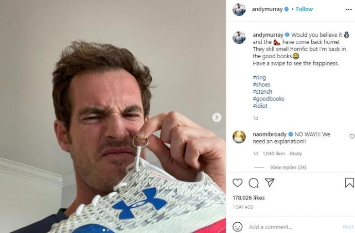 Andy Murray. (Instagram/@andymurray)