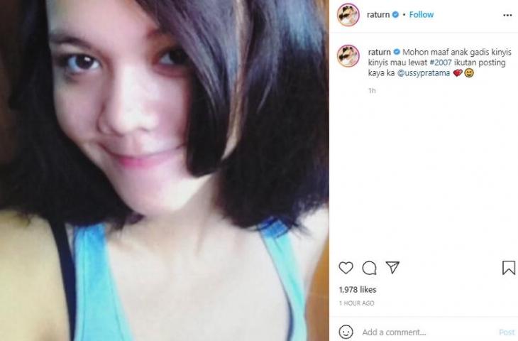 Foto lawas Ratu Rizky Nabila. (Instagram/@raturn)