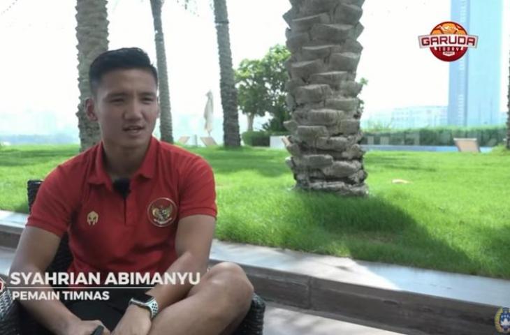 Syahrian Abimanyu saat sesi tanya jawab di YouTube PSSI. (YouTube/PSSI)