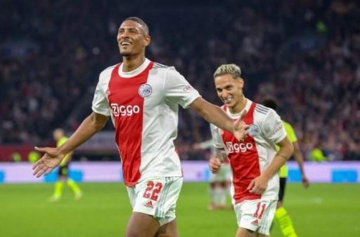 Penyerang Ajax, Sebastien Haller. (FRANÇOIS WALSCHAERTS / AFP)