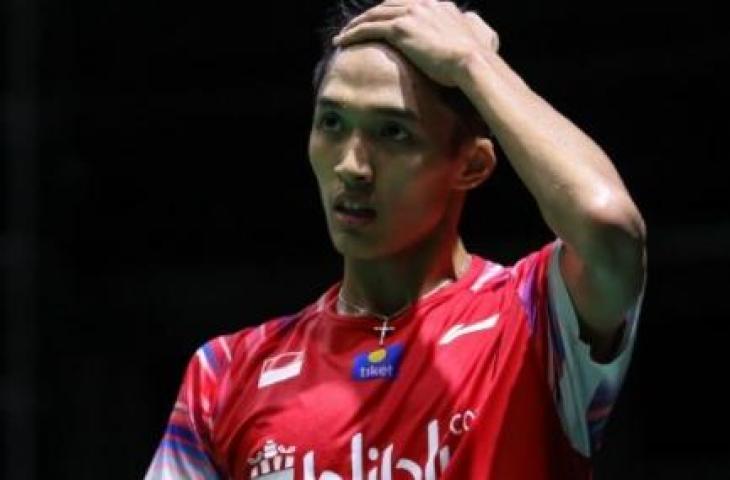 Pebulutangkis tunggal putra Indonesia, Jonatan Christie. [Humas PBSI]