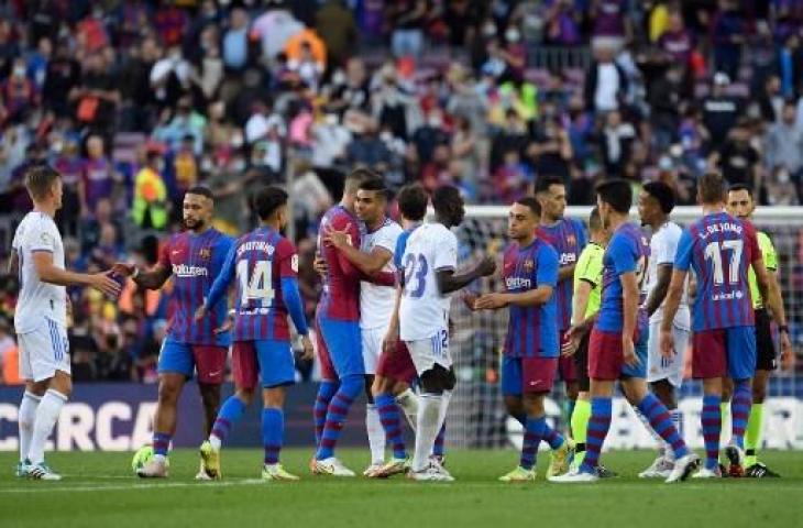 Real Madrid berhasil mempermalukan Barcelona di Camp Nou. (Josep LAGO / AFP)