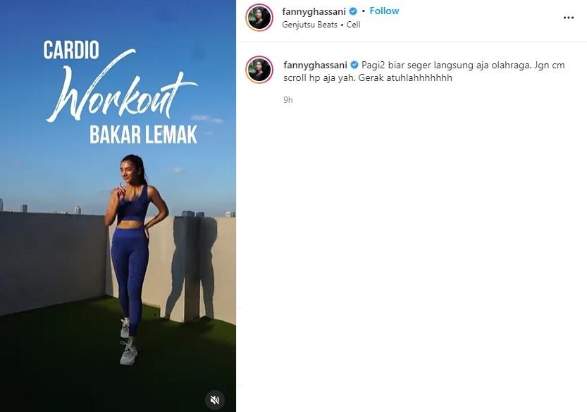 Fanny Ghassani bagikan tips workout. (Instagram/fannyghassani)