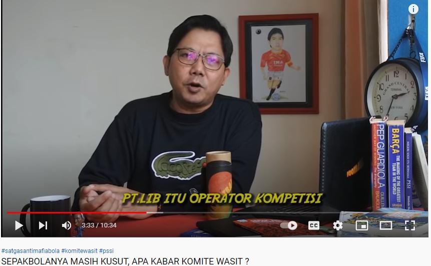 Bung Towel kritik PSSI. (YouTube/Gocek Bungtowel)