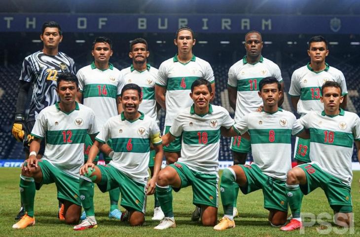 Starting XI Timnas Indonesia saat menghadapi Taiwan. (Dok. PSSI)