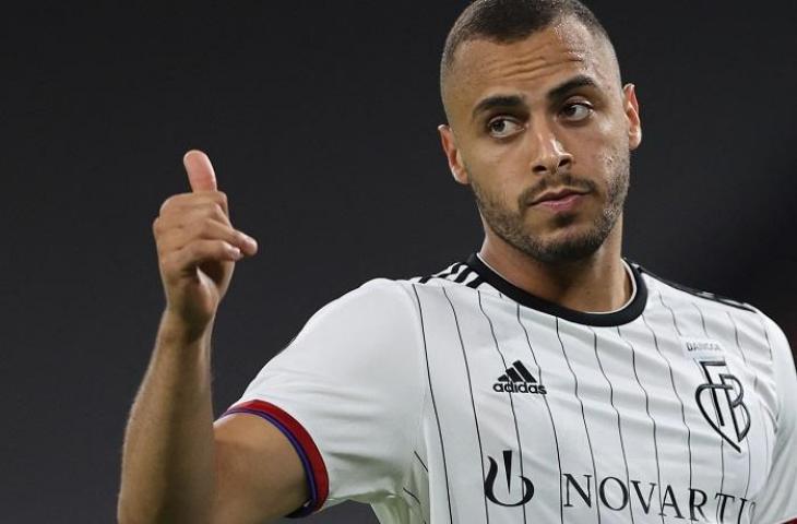 Pemain FC Basel, Arthur Cabral. (AFP/Wolfgang Rattay)