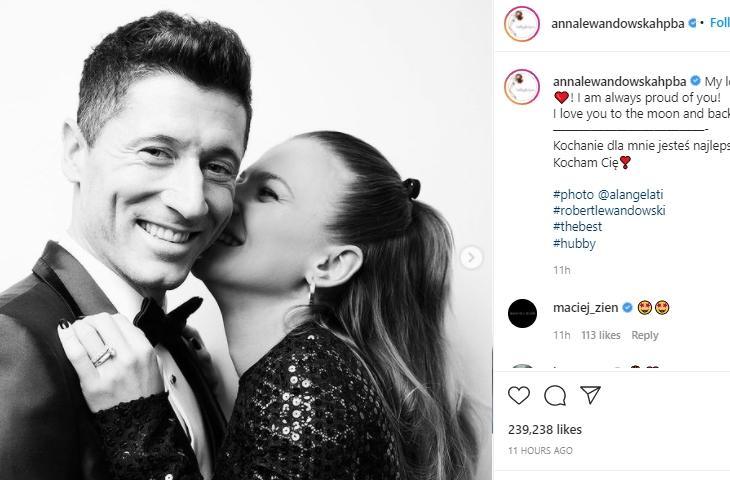 Postingan Anna Lewandowska. (Instagram)