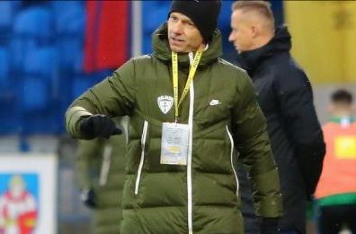 Pelatih MSK Zilina, Ivan Belak, dalam pertandingan melawan FK Senica. (Dok. MSK Zilina)