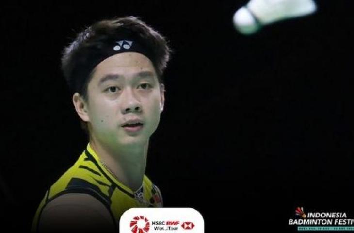 Kevin Sanjaya pakai headband. (Instagram/badminton.ina)