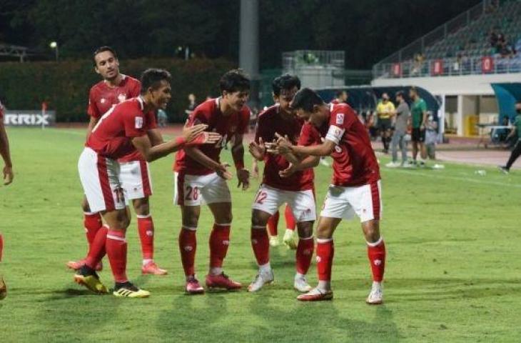 Potret pemain Timnas Indonesia saat menghadapi Kamboja di Piala AFF 2020. (Dok. PSSI)