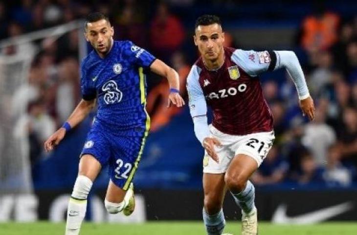 Anwar El Ghazi resmi dipinjamkan Aston Villa ke Everton selama satu musim. [AFP]