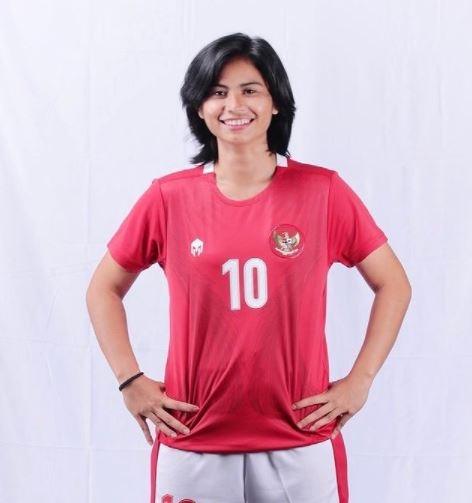 Pemain Timnas Wanita Indonesia, Rani Mulyasari. (Instagram/ranimulyasari)