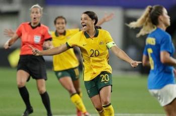 Pesona Sam Kerr, Stiker Australia & Chelsea Lawan Timnas Wanita Indonesia