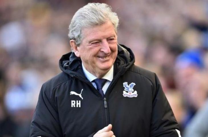 Pelatih Crystal Palace, Roy Hodgson. [GLYN KIRK / AFP]