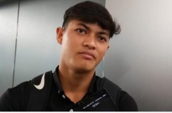 Pemain PSIS Semarang, Alfeandra Dewangga. (Suara.com/Adie Prasetyo Nugraha).