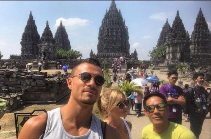 Emil Audero Mulyadi bersama kekasihnya, Federica. (Instagtam/faithimanstar)