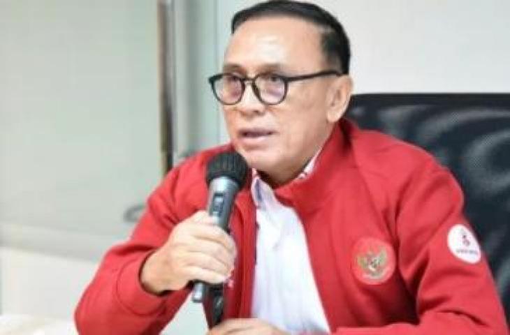 Ketua Umum PSSI, Mochamad Iriawan saat melakukan pertemuan virtual dengan pimpinan suporter. (Dok. PSSI)