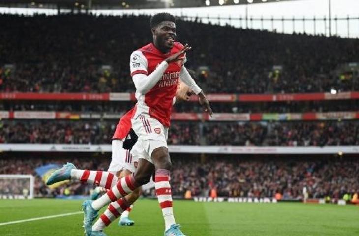 Gelandang Arsenal, Thomas Partey. (GLYN KIRK / AFP)