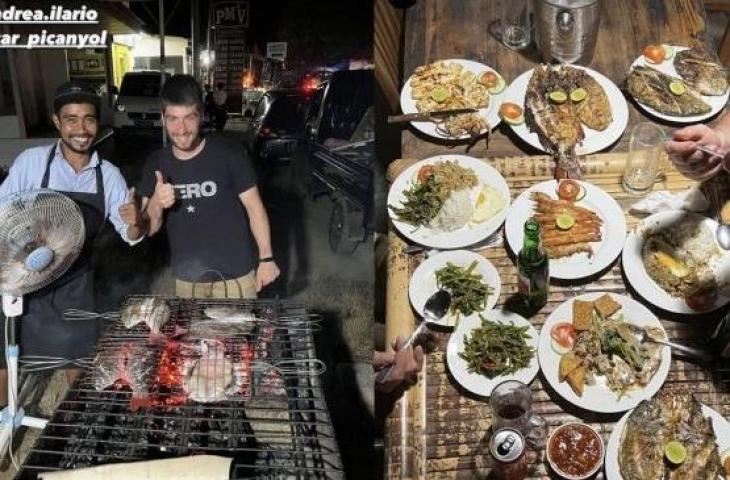 Pebalap MotoGP Alessandro Zaccone Terciduk Makan Nasi Putih Lauk Nasi Goreng, Publik Ngakak. (Instagram/alezac61)