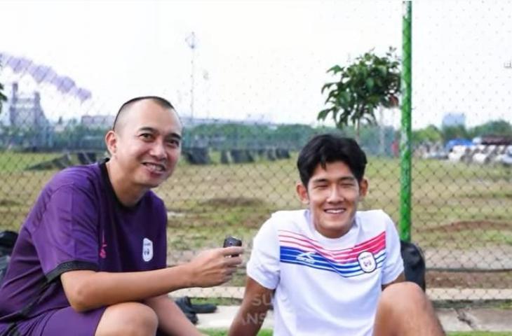 Rekrutan anyar Rans Cilegon FC Meru Kimura (kanan) dan Denny Abal (kiri). (YouTube/Rans Cilegon FC).