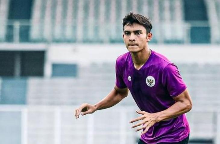 Muhammad Ridwan saat mengikuti sesi latihan Timnas Indonesia U-23 jelang SEA Games 2021. (Dok. Persik Kediri)