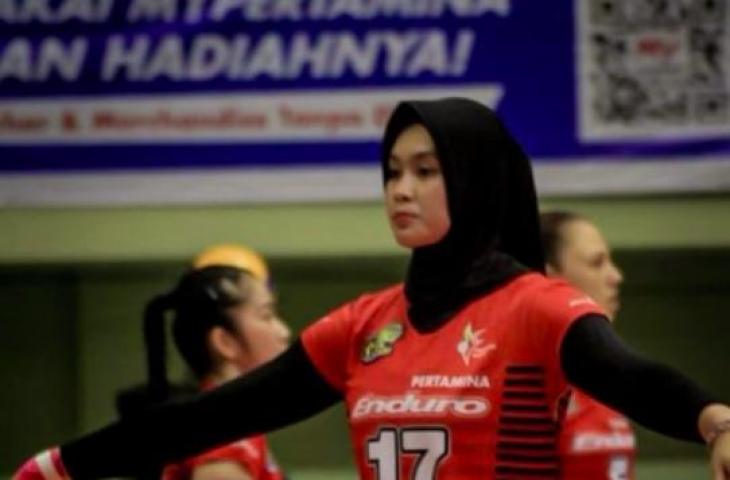 Pemain Timnas Voli Putri Indonesia, Wilda Siti Nurfadhilah Sugandi. (Instagram/wildanurfadhilahh)