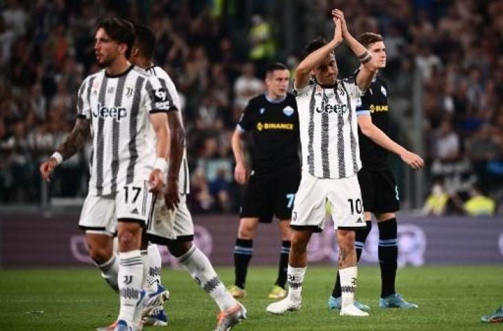 Paulo Dybala melakukan pertandingan terakhirnya bersama Juventus saat ditahan imbang Lazio 2-2. (AFP)