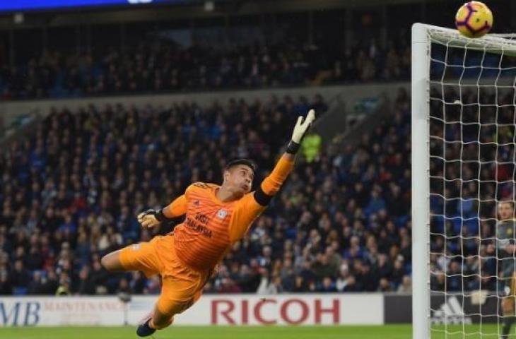 Kiper Cardiff City dan Timnas Filipina, Neil Etheridge. [Oli SCARFF / AFP]