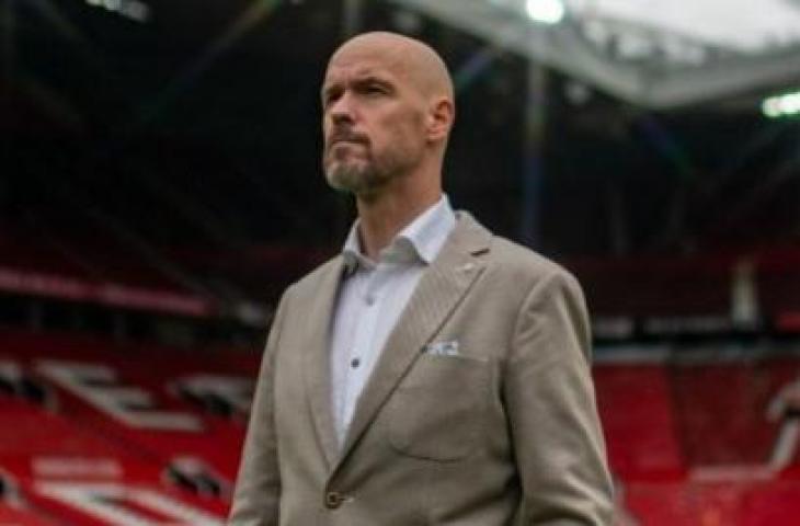 Manajer Manchester United, Erik ten Hag berselisih dengan Jadon Sancho. [Manchester United]