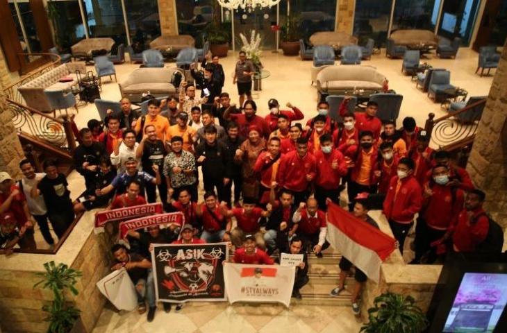 Timnas Indonesia tiba di Kuwait, Sabtu (4/6/2022) untuk mengikuti kualifikasi Piala Asia 2023. ANTARA/HO/Dok PSSI.