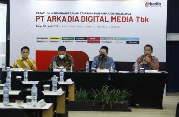 RUPST, Arkadia Digital Media Catatkan Kenaikan Pendapatan 30 Persen dan Sahkan Susunan Direksi Baru