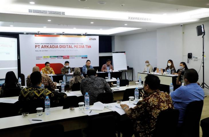 PT Arkadia Digital Media gelar RUPST. (Suara.com)