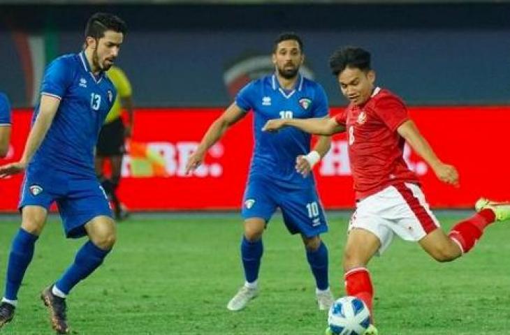 Aksi Witan Sulaeman saat Timnas Indonesia kalahkan Kuwait 2-1 di Kualifikasi Piala Asia 2023. (Instagram/pssi)